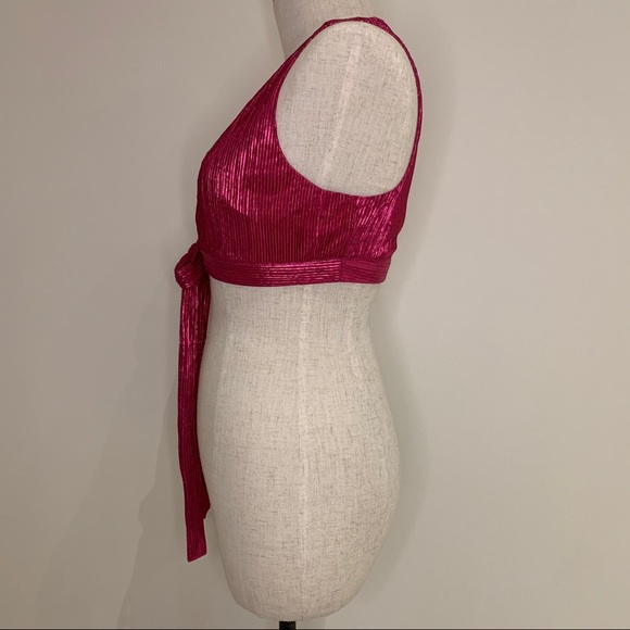 NWT For Love & Lemons Marion Cross Front Top - Picture 8 of 10